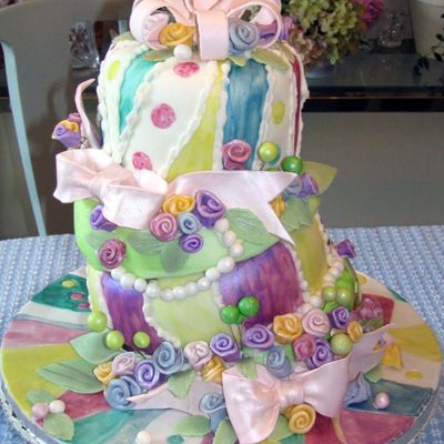 Topsy Turvy Birthday Cake