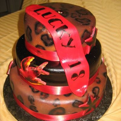 Lucky 18 Birthday Cake