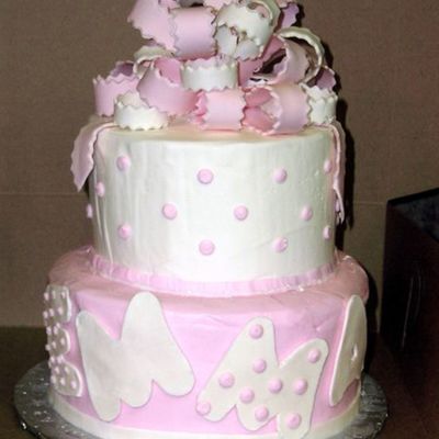 Pink And White Fondant