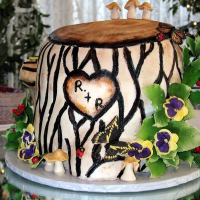 Stump Or Tree Trunk Cake