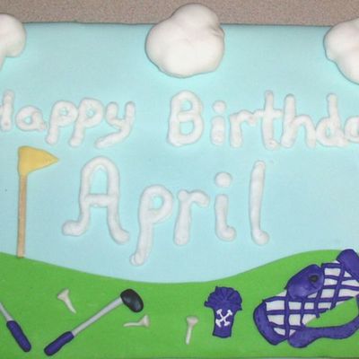 Golf Course Cake