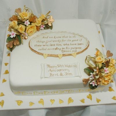 50Th Wedding Anniversary Cake