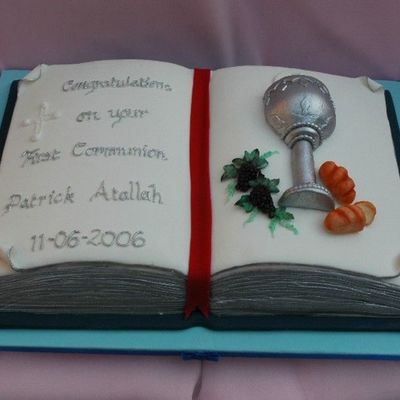 My Very First Paid Cake, A First Communion Cake For A Young Boy