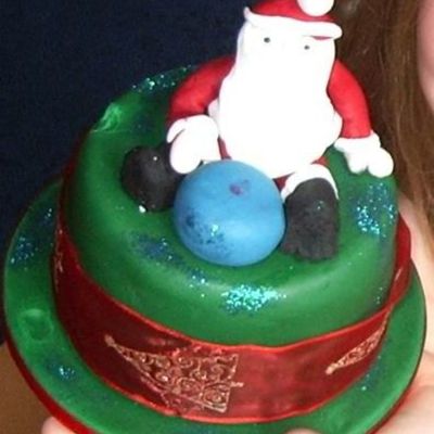 Santa Cake Made By My 8 Year Old Daughter
