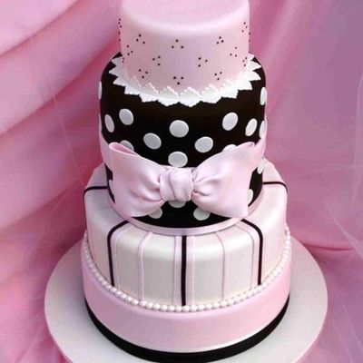 5 Tiered, Fondant Display Cake