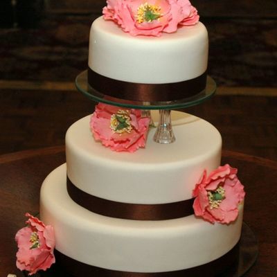 Peony Wedding Cake