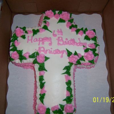Cross Birthday Cake
