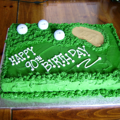 Golf Course Cake