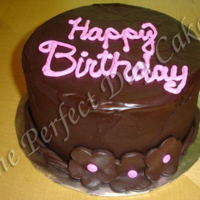Chocolate Ganache Birthday Cake