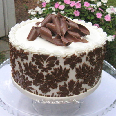 Stenciled Buttercream