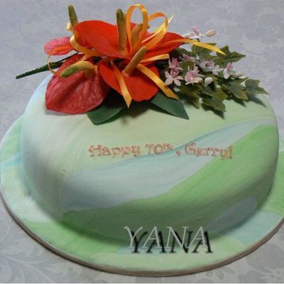 Anthurium Lily Cake