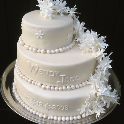 Winter Wedding Cake