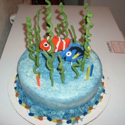 Nemo And Dori Under Sea Cake