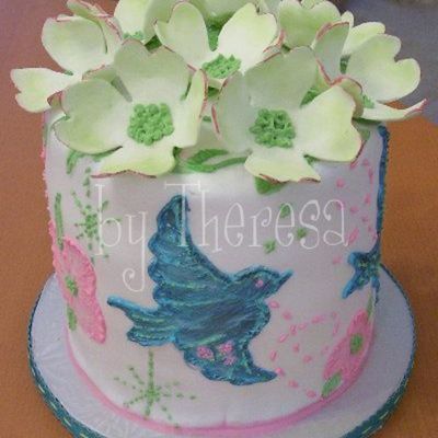 Sparrows And Dogwood