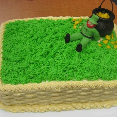 Leprechaun With His Pot Of Gold