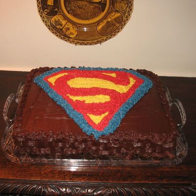 Superman Grooms Cake