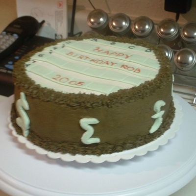 Accounting Spreadsheet Cake