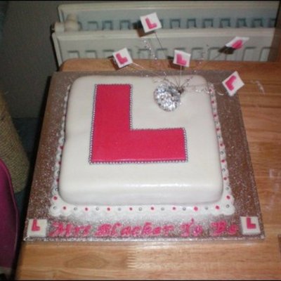 L Plate Cake