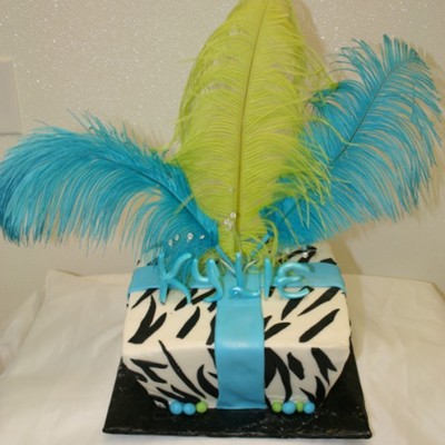 Neon, Zebra And Feathers