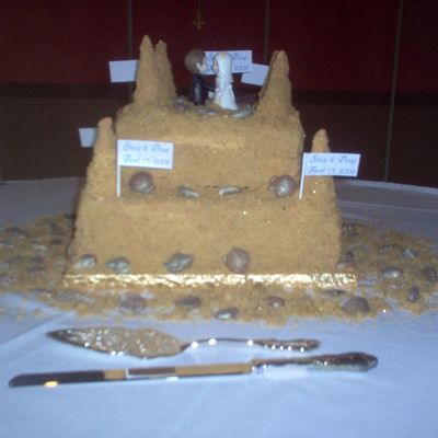 Sand Castle Wedding C Ake