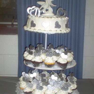 Cupcake Anniversary Cake