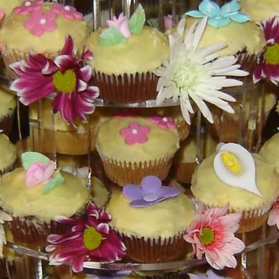 Floral Cupcake Close-Up