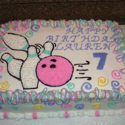 Girl Bowling Cake