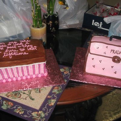 Shoe Box & Purse Cake