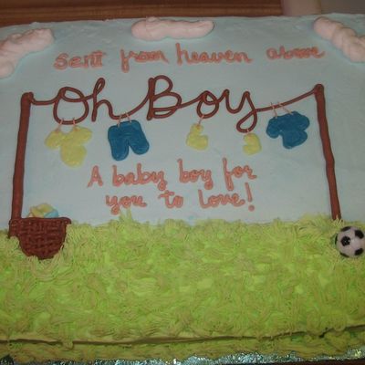 Oh Boy - Half Sheet Cake