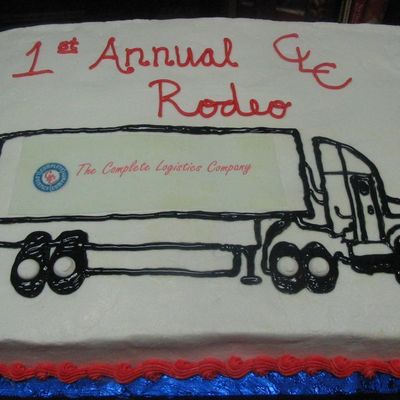 Semi Truck Cake