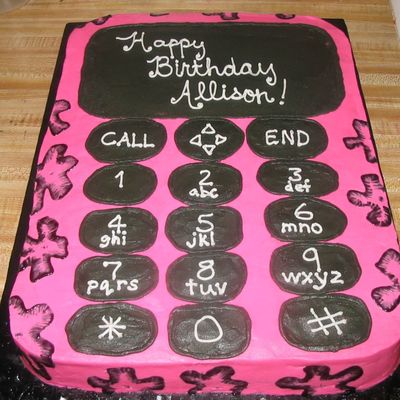 Cell Phone Cake