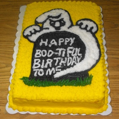 Happy Boo-Tiful Birthday Cake