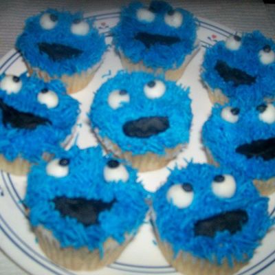 Cookie Monster Cupcakes