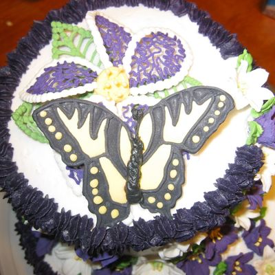 Butterfly And Flower Cake Topper