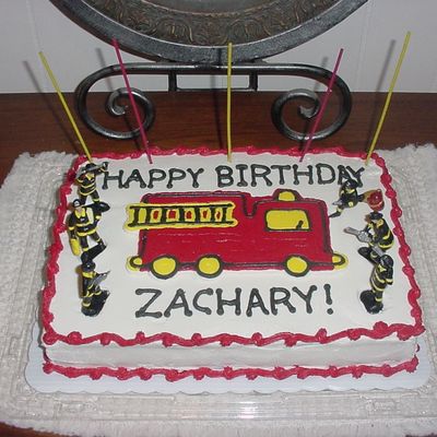 Zachary's Firetruck Cake