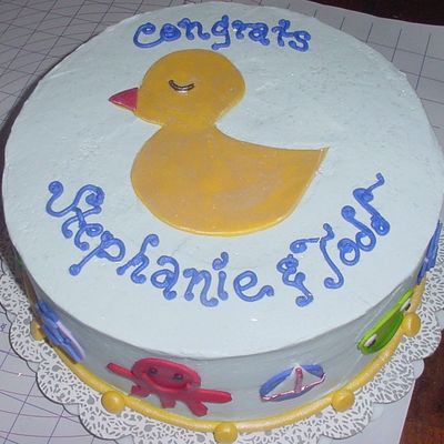 Baby Shower With Fondant Figures