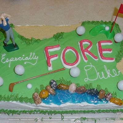 Golf Course Cake