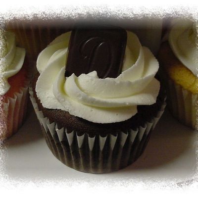 Monogram Cupcake Closeup