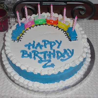 Train Birthday Cake