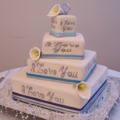 Calla Lilly Off Center Square