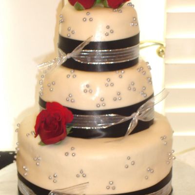 Black, Silver, And Red Wedding Colors