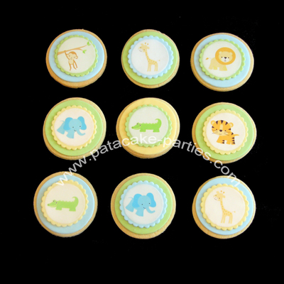 Cute Jungle Animal Cookies