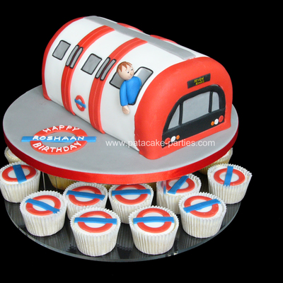 Underground Tube Train With Cupcakes