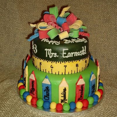 Kindergarten Teacher's Birthday Cake
