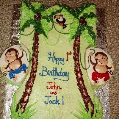 Monkeys In Palm Trees