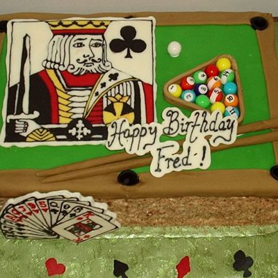 Bridge And Billiards Cake