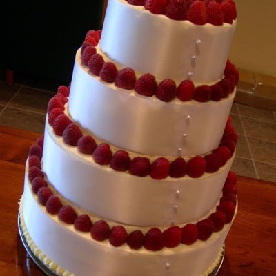 My First Ribbon Wedding Cake!