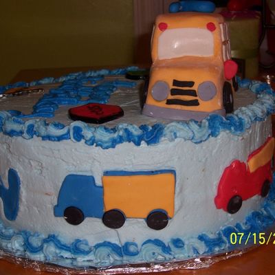 Side View Of 2 Yr Olds Cake