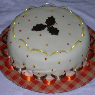 Thanksgiving Ribbon Cake