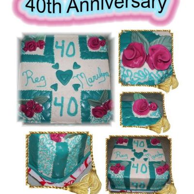 40Th Anniversary Cake